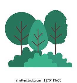 forest landscape scene icon