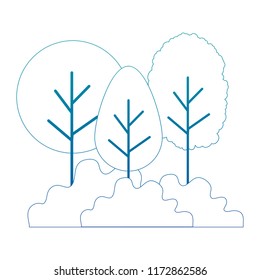 forest landscape scene icon