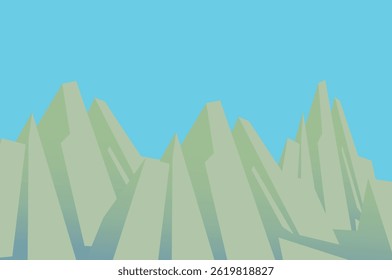 Forest Landscape Vector Illustration Use For Animation, Poster  