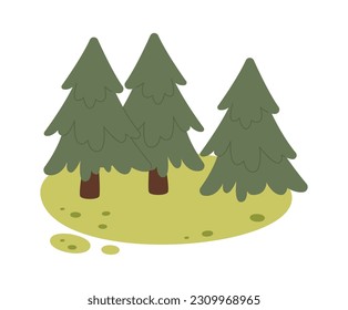 Vektorgrafik von Waldrasen