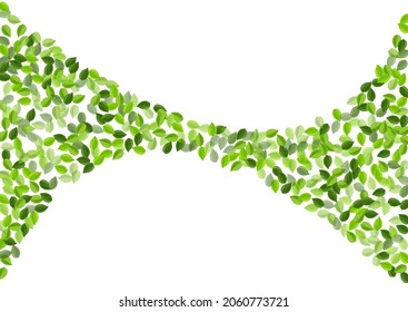 Forest Leaf Tree Vector Concept. Nature Greens Poster. Mint Leaves Blur Banner. Foliage Spring Design.