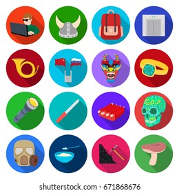 forest, leisure, hobby and other web icon in flat style.business, tourism, traveland icons in set collection.