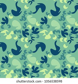 Forest life seamless pattern. Authentic design for digital and print media.