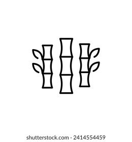 Forest Line Icon For Design, Infographics, Apps 