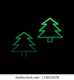 forest line nolan icon. Simple thin line, outline vector of camping icons for ui and ux, website or mobile application