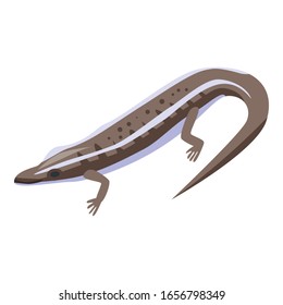 Forest lizard icon. Isometric of forest lizard vector icon for web design isolated on white background
