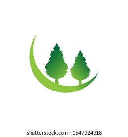 Forest logo icon design vector