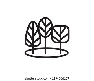 Forest Logo Symbol Template Design Vector, Emblem, Design Concept, Creative Symbol, Icon