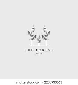 forest logo vector illustration design for use brand company symbol