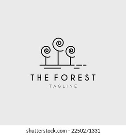 forest logo vector illustration design for use brand company sign