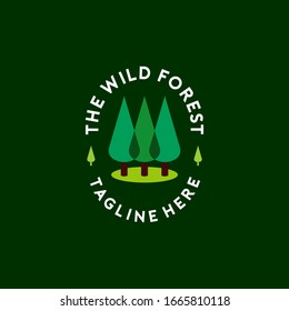 Forest Logo Vector Template Design