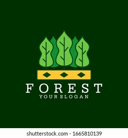 Forest Logo Vector Template Design