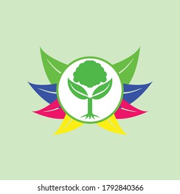 forest logos or symbols about reforestation