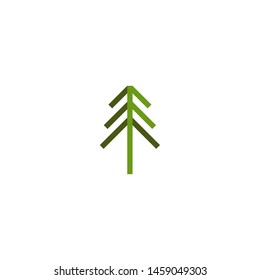 Forest logotype, icon, vector illustration