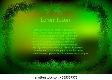 Forest moss  - vector illustration 
