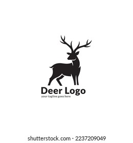 Forest, Mountain Adventure, Deer Hunter Badter Design Logo, Sign, Icon Template