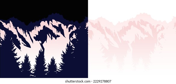 forest mountain background wallpaper 251 design template vector