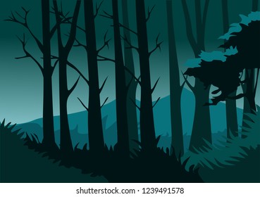 forest ,mountain for backgrounds on vector llustration - Shutterstock ID 1239491578