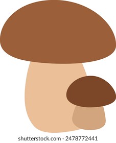 
Forest mushroom design for banners and menus.