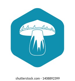 Forest mushroom icon. Simple illustration of forest mushroom vector icon for web