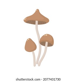 Forest mushroom. Vector illustration in flat style.
