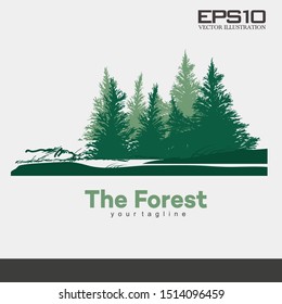 the forest  nature element design vector