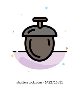 Forest, Nuts, Seeds Abstract Flat Color Icon Template