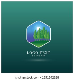 Forest & Outdoor Activity Logo. Symbol & Icon Vector Logo.
