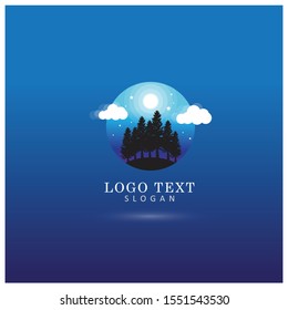 Forest & Outdoor Activity Logo. Symbol & Icon Vector Logo.