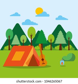 forest outdoor camp