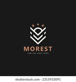 Forest outdoor logo template design vector icon