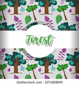 Forest pattern background