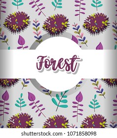 Forest pattern background
