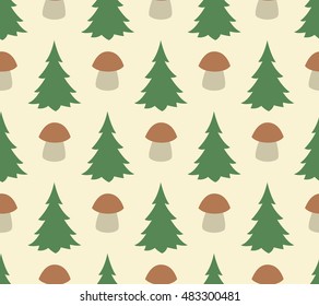 Forest pattern vector