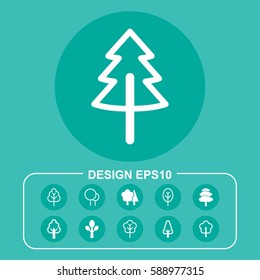 Forest pictograph