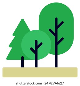 Forest Pine Icon für Web, App, Infografik etc