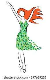 Forest pixie, isolated on white