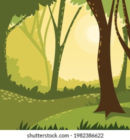 forest plants and trees meadow nature
