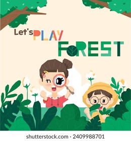 
Forest play, forest picnics where you can experience and learn on your own