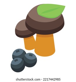 Forest products icon isometric vector. Adventure camp. Family camping