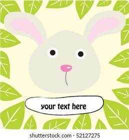 Forest rabbit with text 1