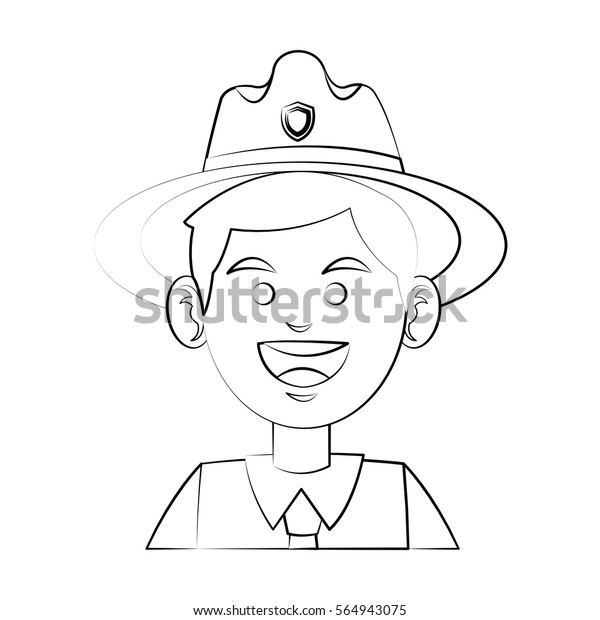 Forest Ranger Icon Stock Vector (Royalty Free) 564943075