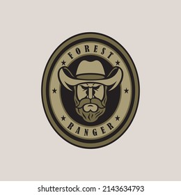 Forest Ranger Logo Design, Suitable For Team Or Community Logos.