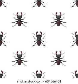 Forest red ant icon in cartoon style isolated on white background. Insects symbol stock vector illustration.