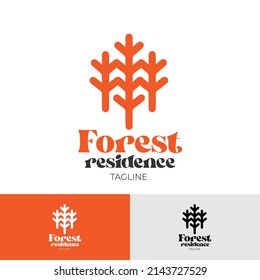 Forest Residence Logo Design Concept