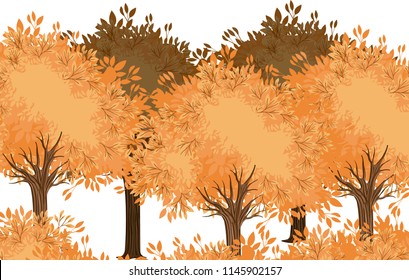 forest scene painted watercolor style