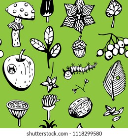 Forest seamless pattern