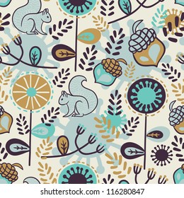 Forest seamless pattern