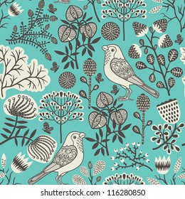 Forest seamless pattern