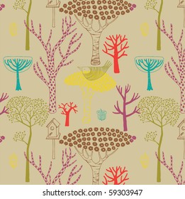 forest seamless pattern